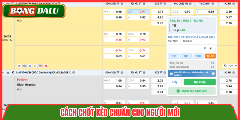 Cách chốt kèo chuẩn cho người mới
