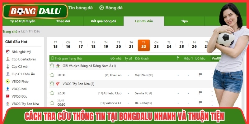 Cách tra cứu thông tin tại Bongdalu nhanh và thuận tiện
