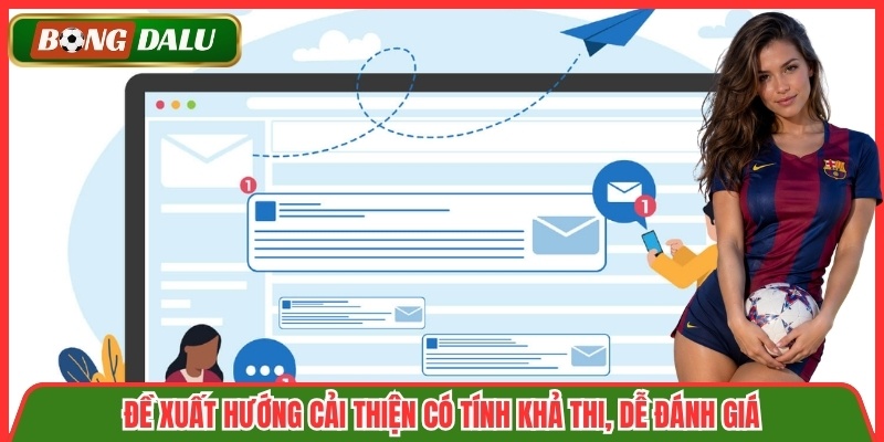 Đề xuất hướng cải thiện có tính khả thi, dễ đánh giá