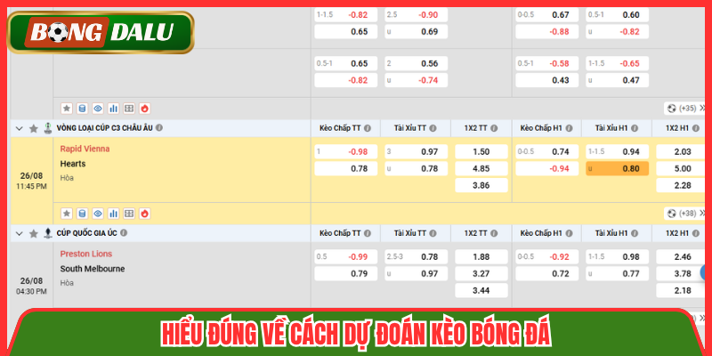 Hiểu đúng về cách dự đoán kèo bóng đá