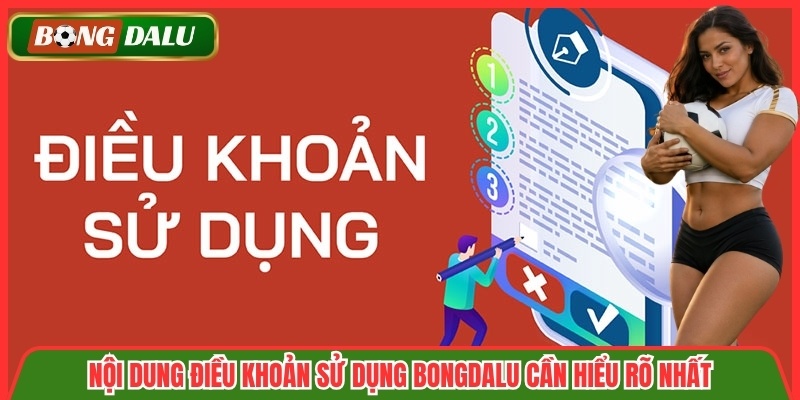 Nội dung điều khoản sử dụng Bongdalu cần hiểu rõ nhất