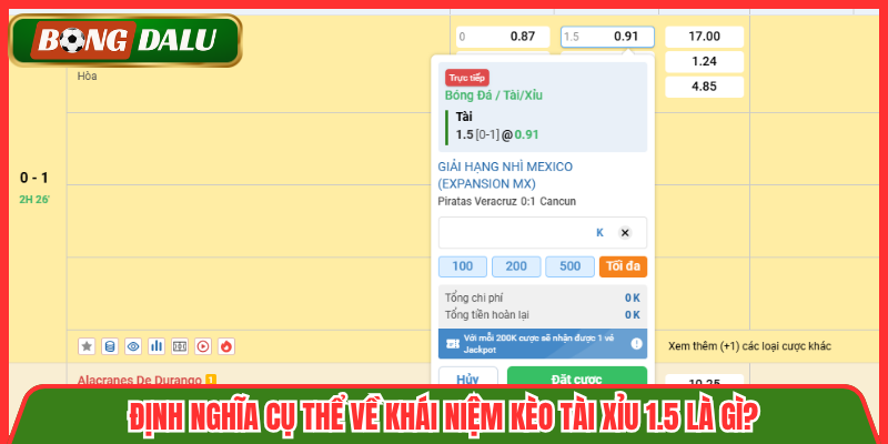 Tài xỉu 1.5 là gì?